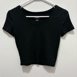Black Wild Fable Cropped V-Neck